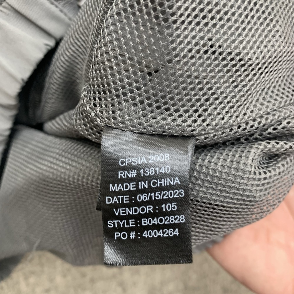 Born Fly Flight Style Windbreaker Full Zip Nylon Jacket Gray Big Kids M - Picture 6 of 11